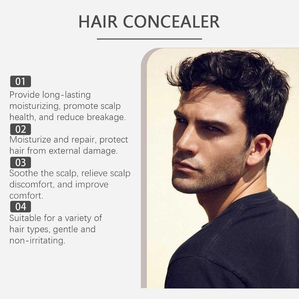 Hair Concealer | Waterproof & Sweat-Proof Powder for Fuller Hair Look (Pack of 2)
