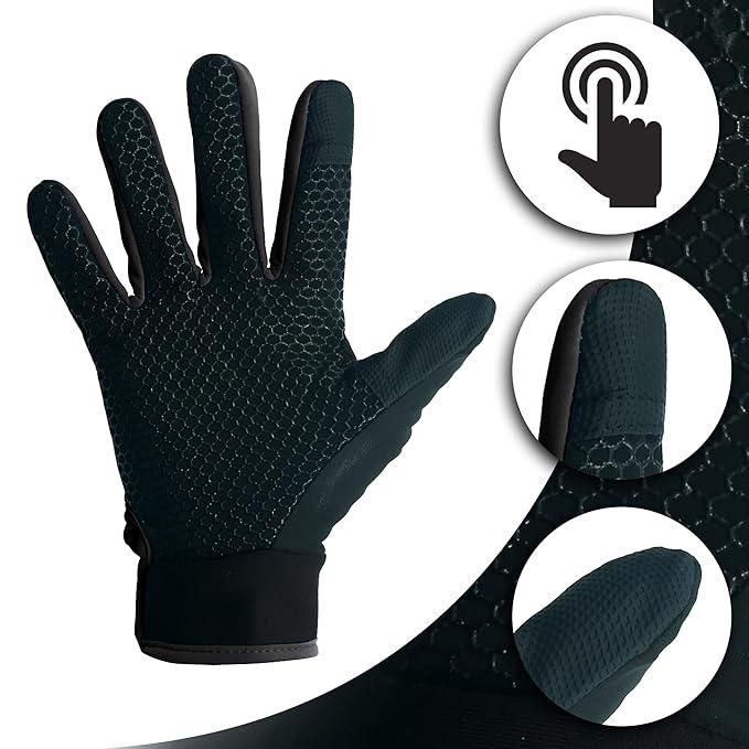 Winter Gloves With Velcro Buckle & Touch Screen Feature